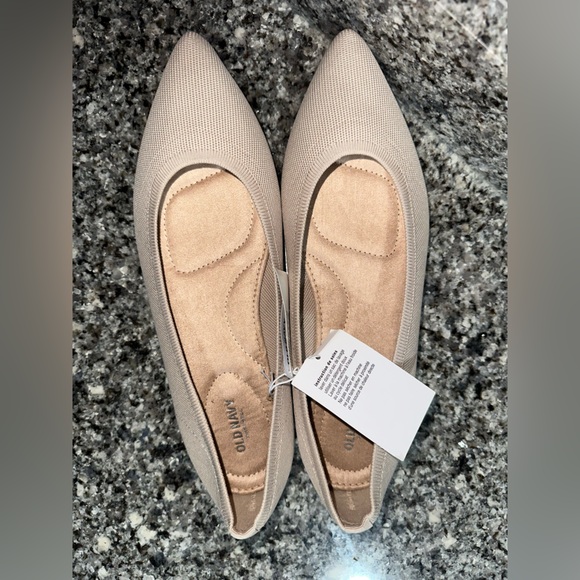 NWT Old Navy Soft-Knit Pointed-Toe Ballet Flats Size 11 - Picture 5 of 5